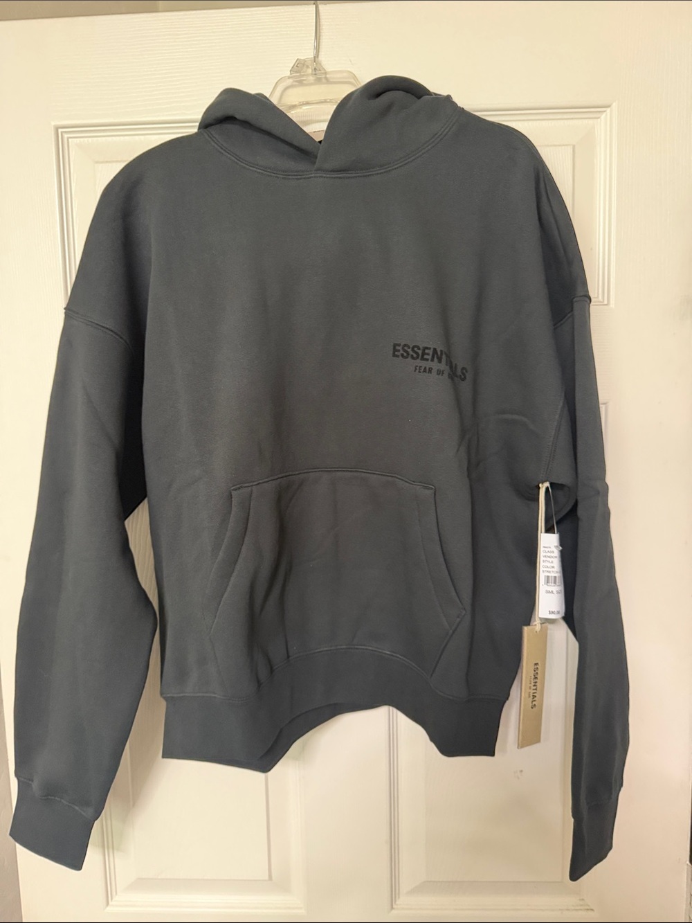 Essentials Men's Dark Slate Gray Pullover Hoodie